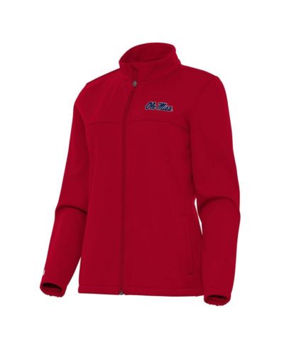 Antigua Women's Red Ole Miss Rebels Links 2 Golf Full-Zip Jacket