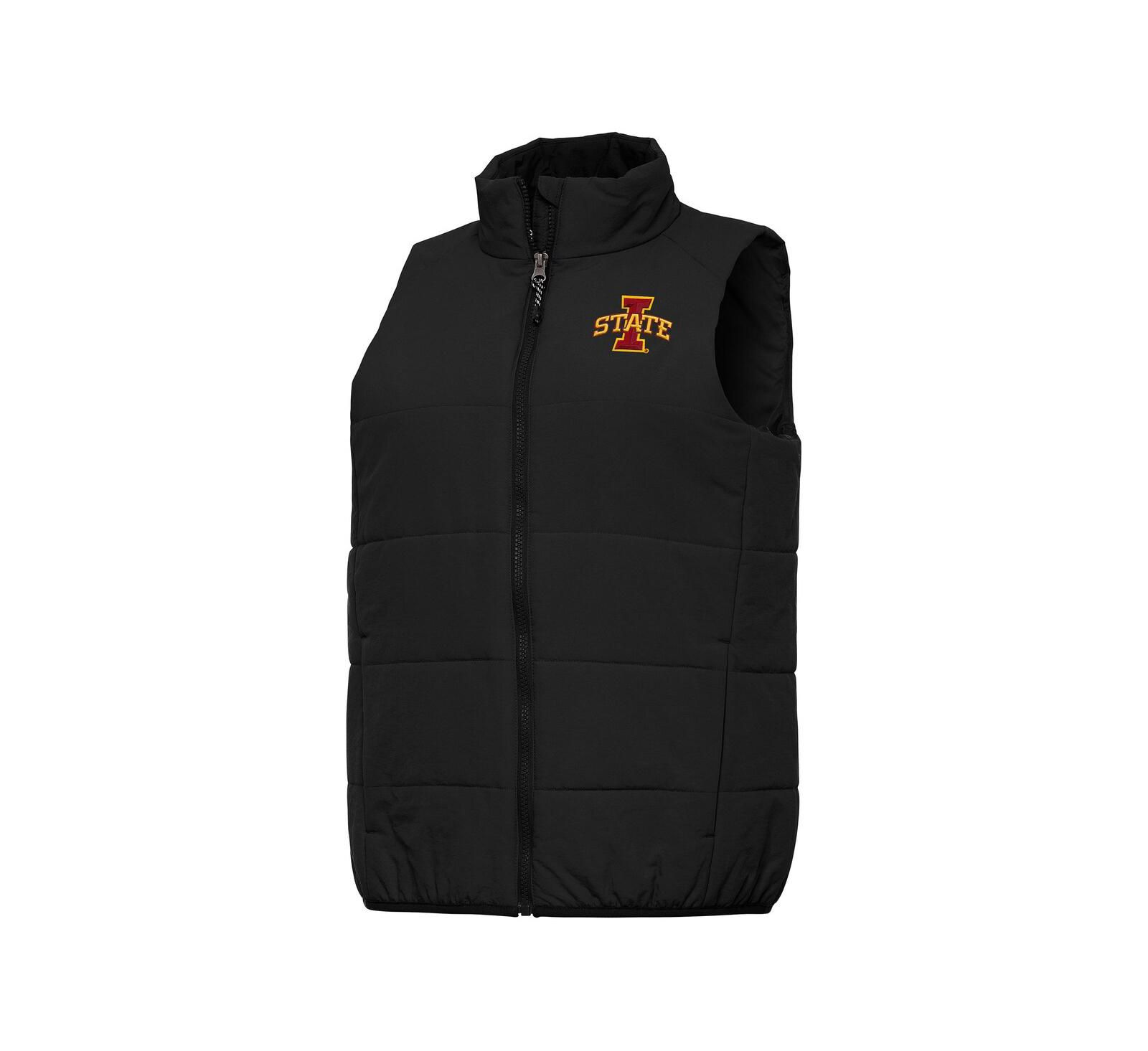 Женский жилет Antigua Black Iowa State Cyclones Experience Full-Zip