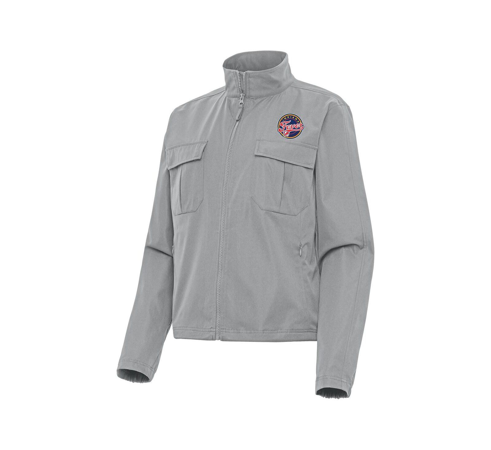 Antigua Women's Gray Indiana Fever Even Par Full-Zip Jacket