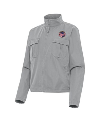 Antigua Women's Gray Indiana Fever Even Par Full-Zip Jacket