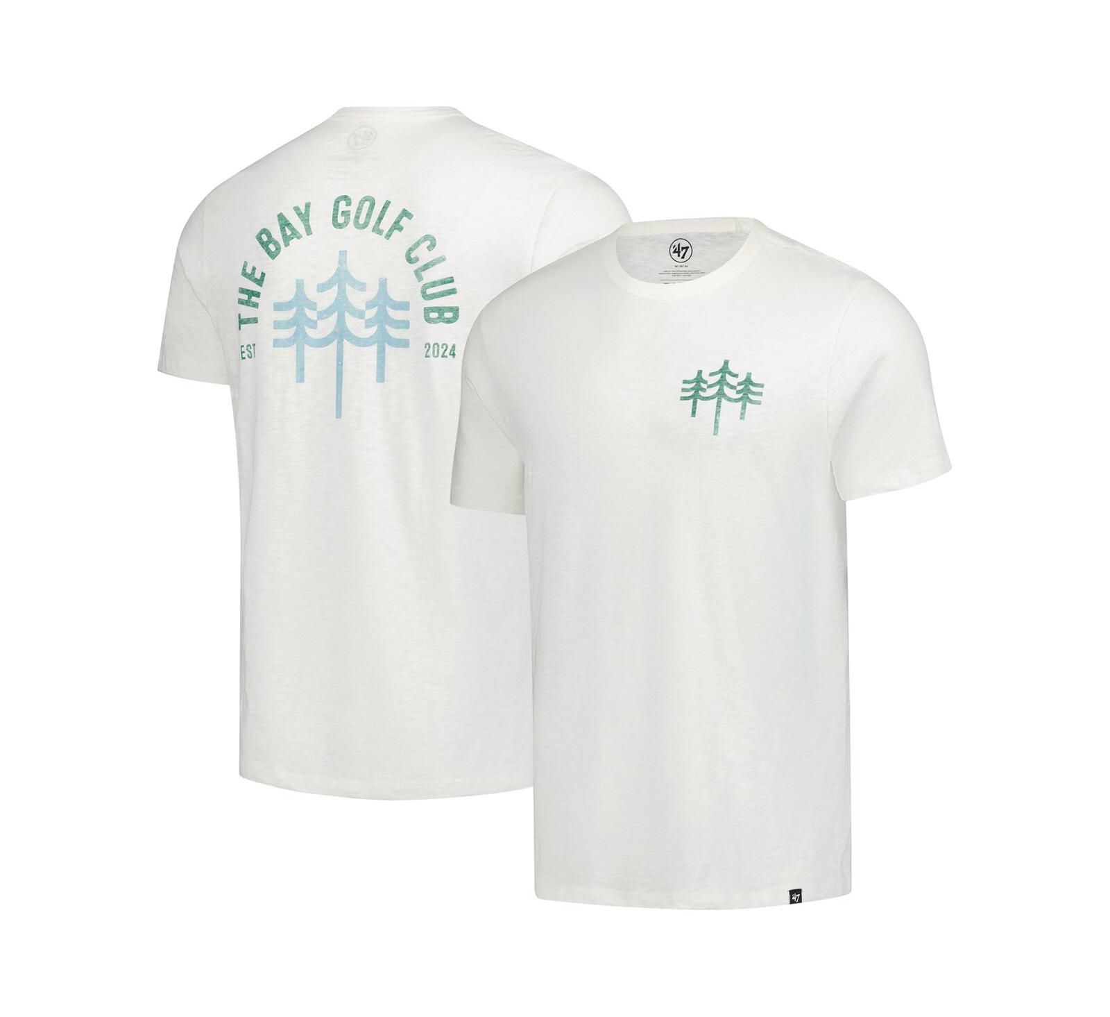 '47 Brand Men's White the Bay Golf Club Distressed Backer Scrum T-Shirt