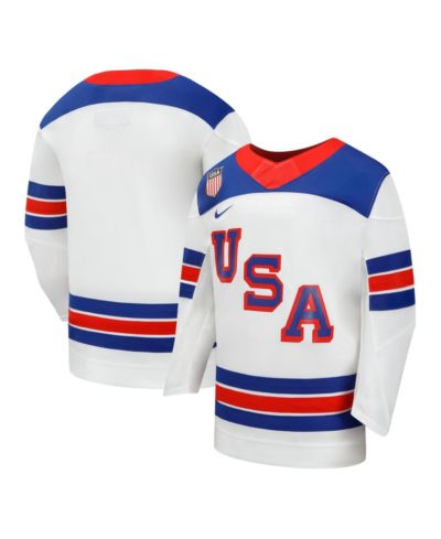 Nike Детская джерси USA Hockey 2026 Away Replica для мальчиков и девочек, White