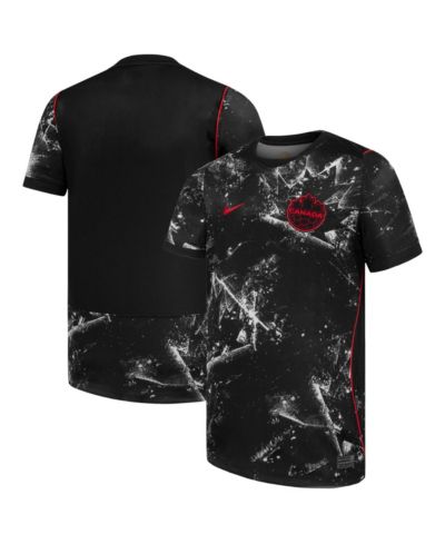 Nike Big Boys and Girls Black Canada Soccer 2026 Away Stadium Replica Jersey
