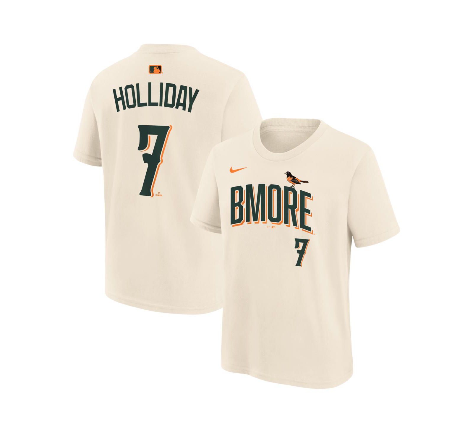 Детская футболка Nike Jackson Holliday Cream Baltimore Orioles 2026 City Connect Name & Number