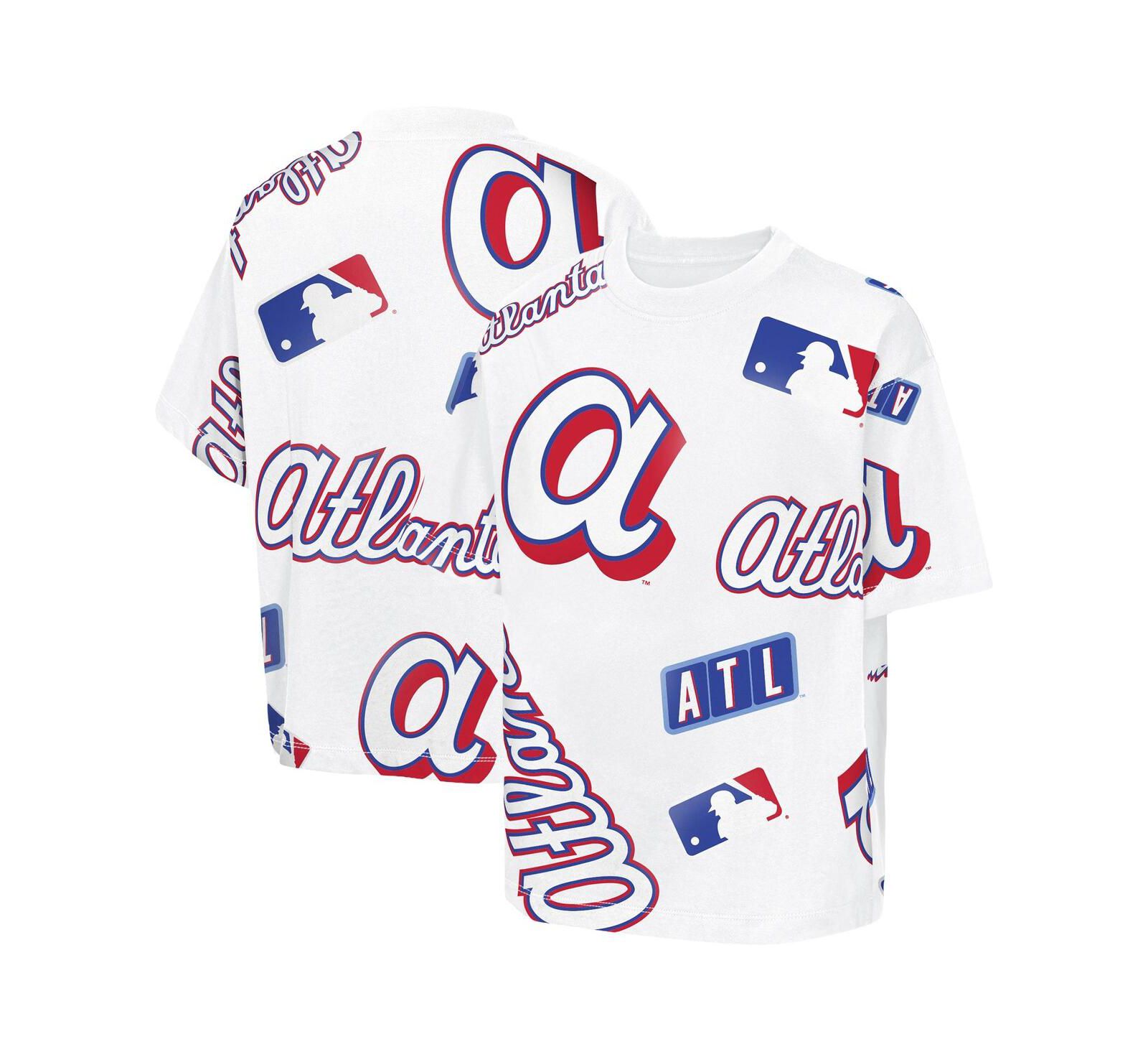Футболка Outerstuff Big Boys and Girls White Atlanta Braves 2026 City Connect Circus Catch