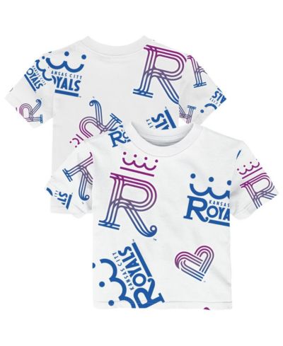 Outerstuff Baby Boys and Girls White Kansas City Royals 2026 City Connect Game Day T-Shirt
