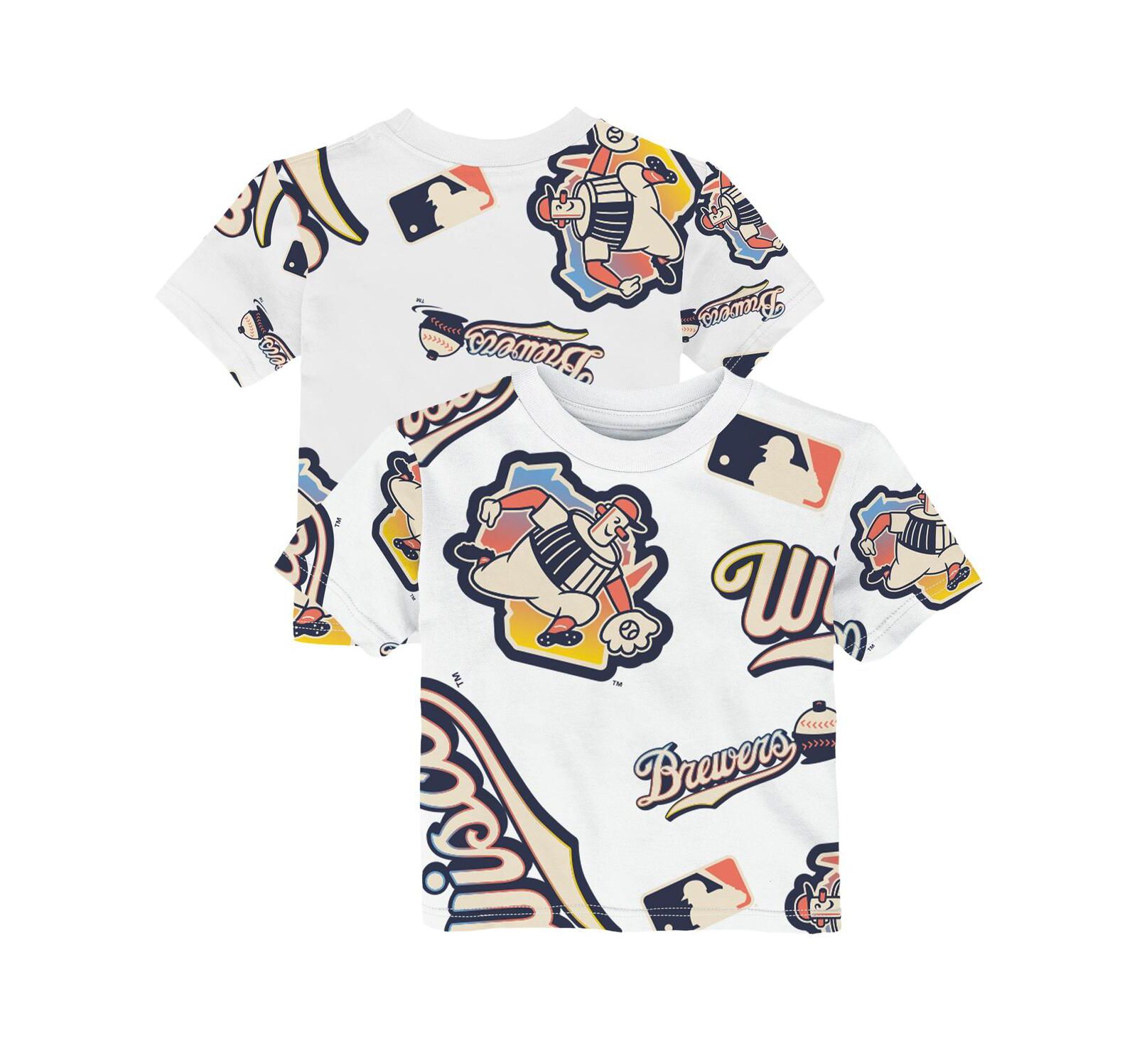 Детская футболка Outerstuff White Milwaukee Brewers 2026 City Connect