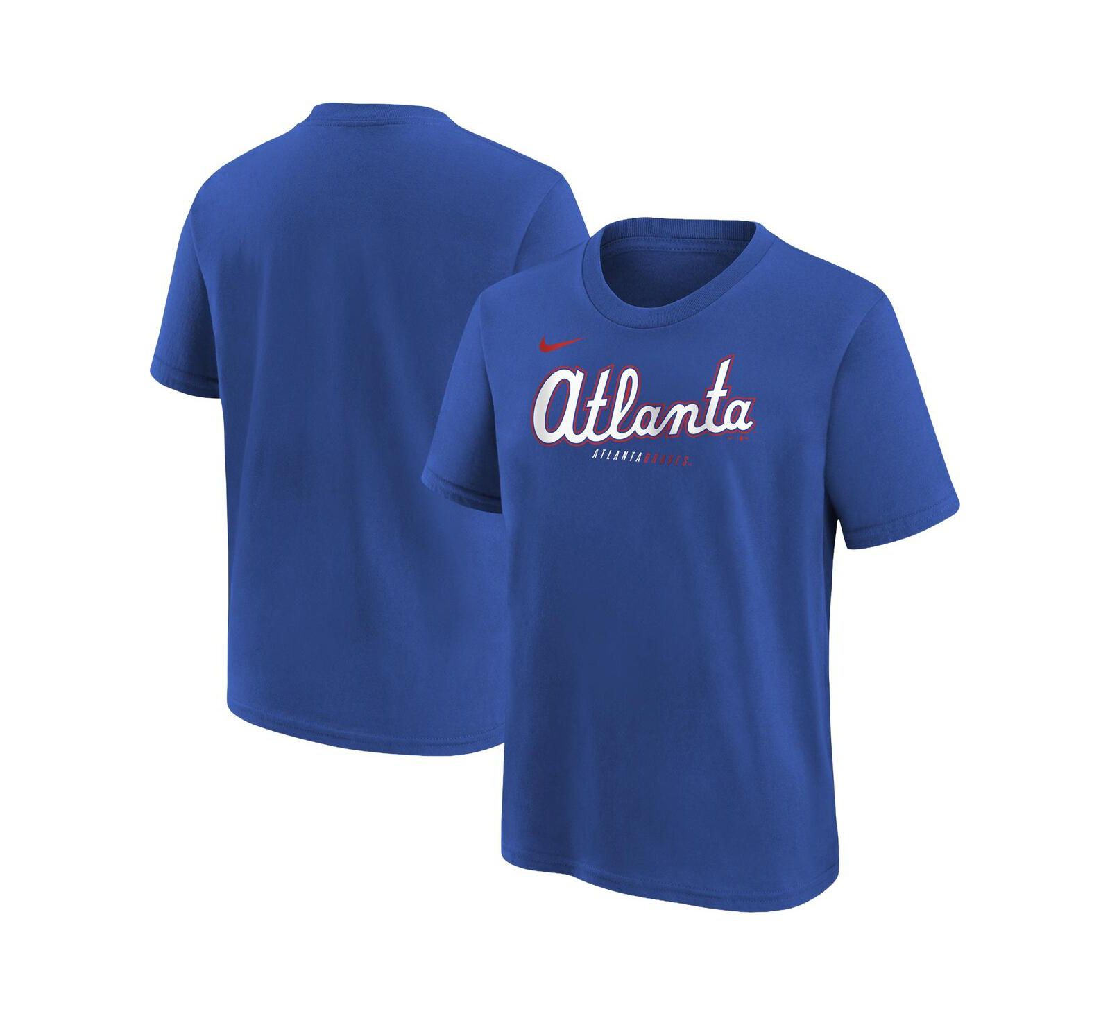 Футболка Nike Atlanta Braves 2026 City Connect Royal для мальчиков и девочек