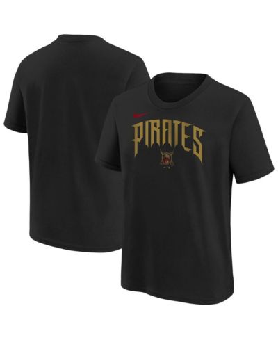 Футболка Nike Black Pittsburgh Pirates 2026 City Connect Wordmark для мальчиков и девочек