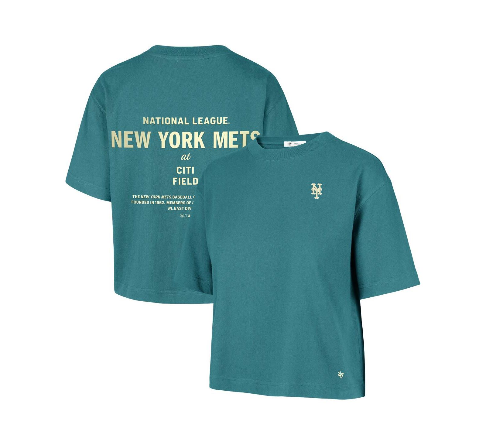 '47 Brand Женская футболка New York Mets Contemporary Basics Leon City Teal
