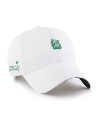Мужская белая кепка '47 Brand St. Louis Cardinals Elevated Greens Clean Up Adjustable