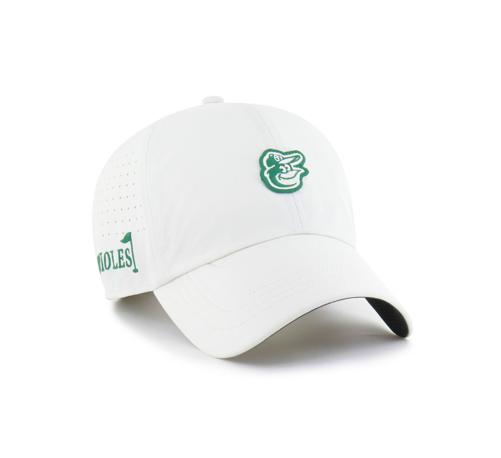 Мужская кепка '47 Brand White Baltimore Orioles Elevated Greens Clean Up Adjustable