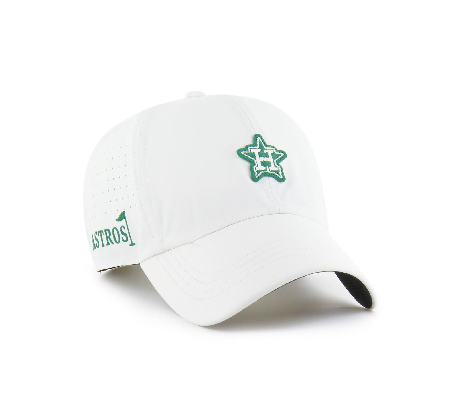 '47 Brand Men's White Houston Astros Elevated Greens Clean Up Adjustable Hat