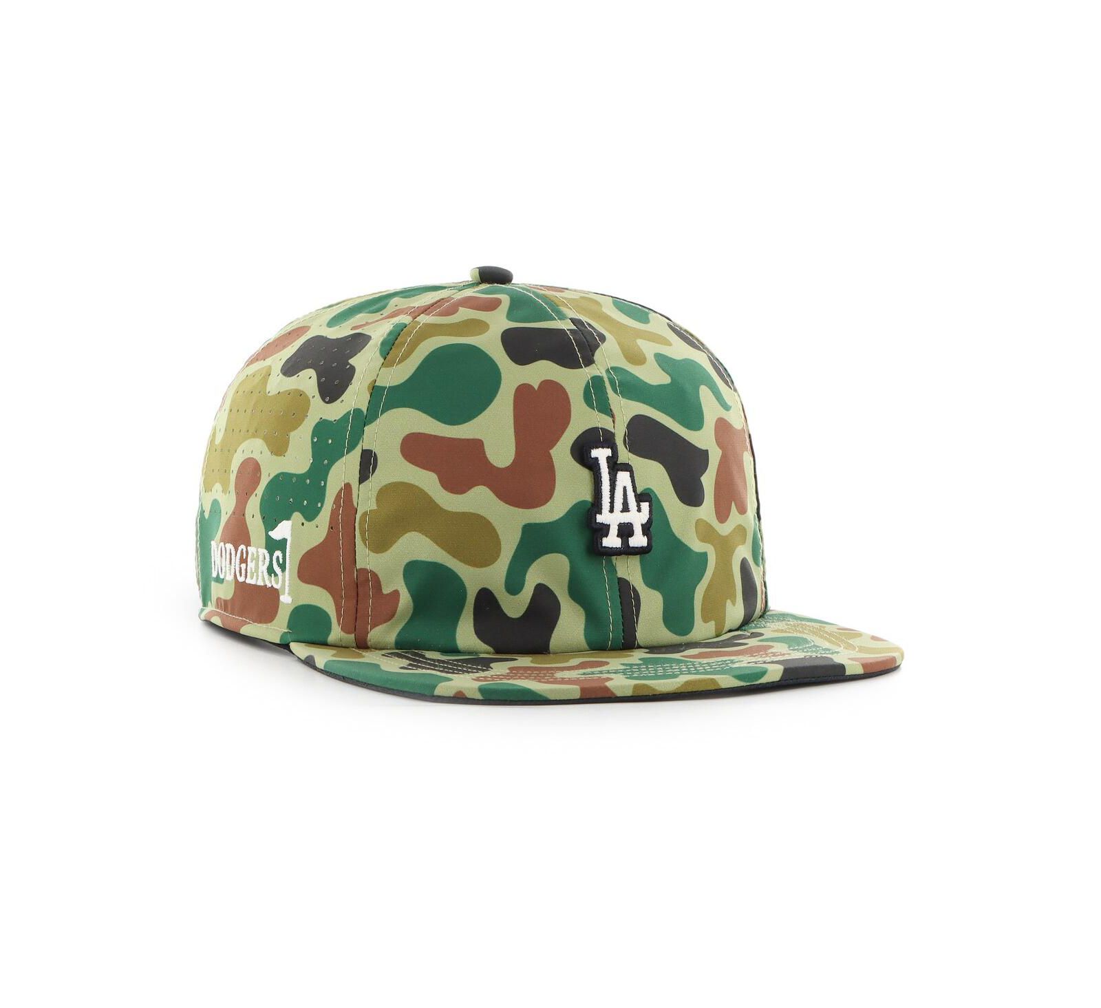 Мужская кепка '47 Brand Los Angeles Dodgers Camo Elevated Greens Captain Adjustable
