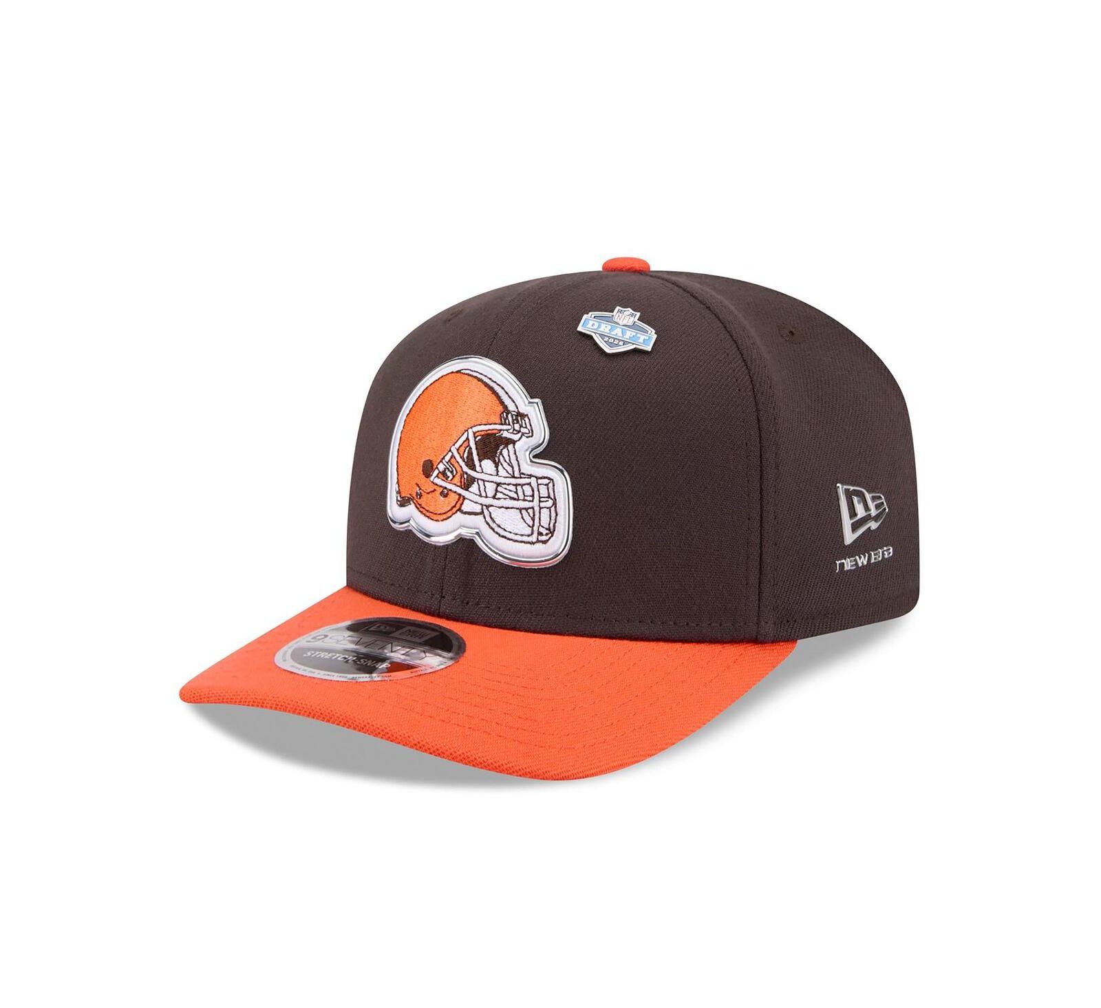 New Era Мужская кепка Cleveland Browns 2026 NFL Draft 9SEVENTY, коричневый/оранжевый, регулируемая