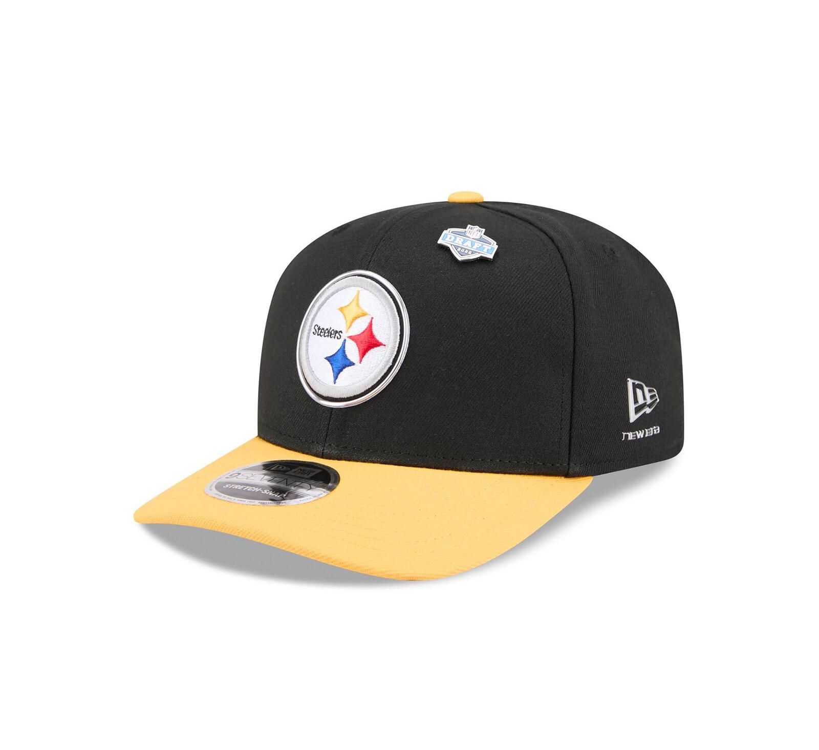 New Era Мужская кепка Pittsburgh Steelers 2026 NFL Draft 9SEVENTY Adjustable Black/Gold