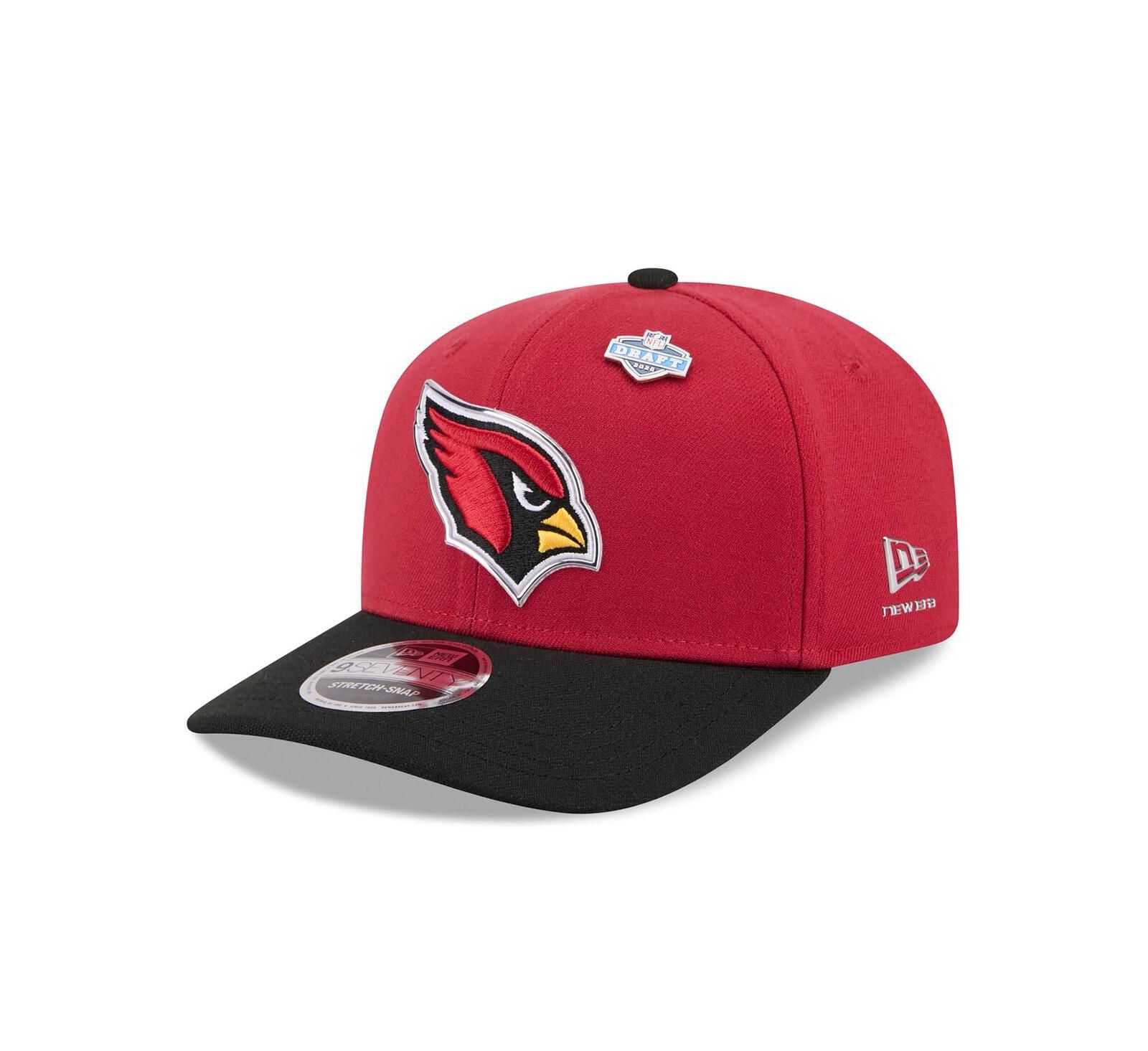 New Era мужская бордово-черная регулируемая кепка Arizona Cardinals 2026 NFL Draft 9SEVENTY