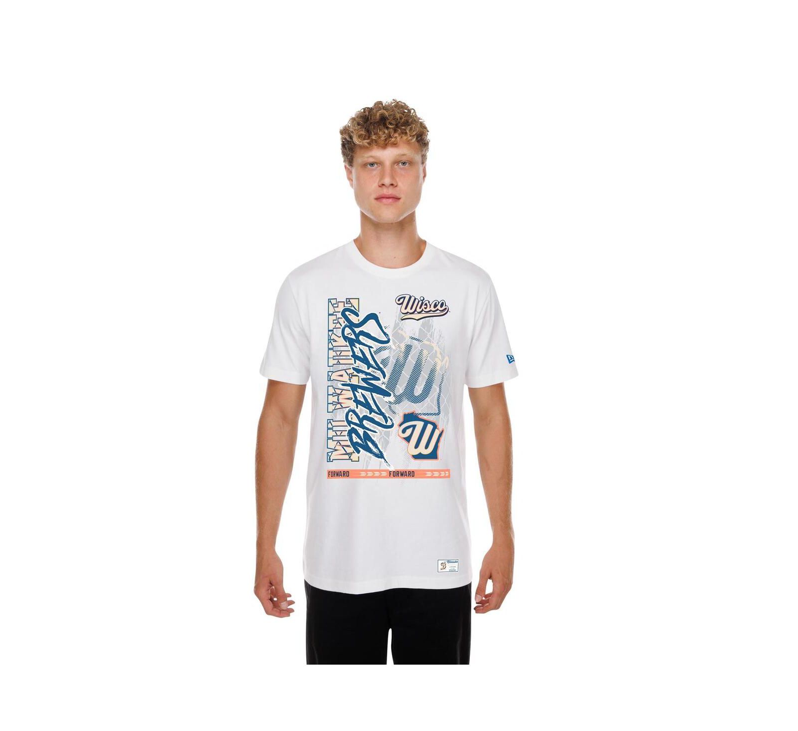 New Era Men's White Milwaukee Brewers 2026 City Connect Photo Real T-Shirt
