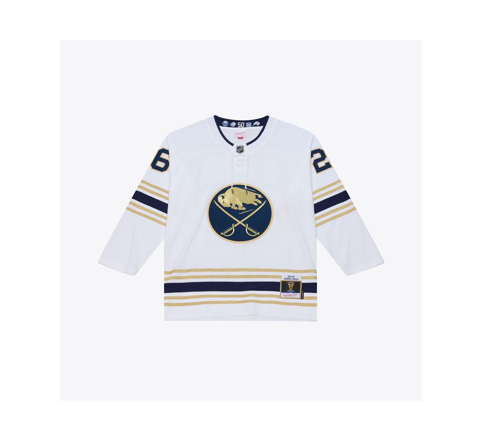Мужское джерси Mitchell & Ness Rasmus Dahlin White Buffalo Sabres 2019 Power Play