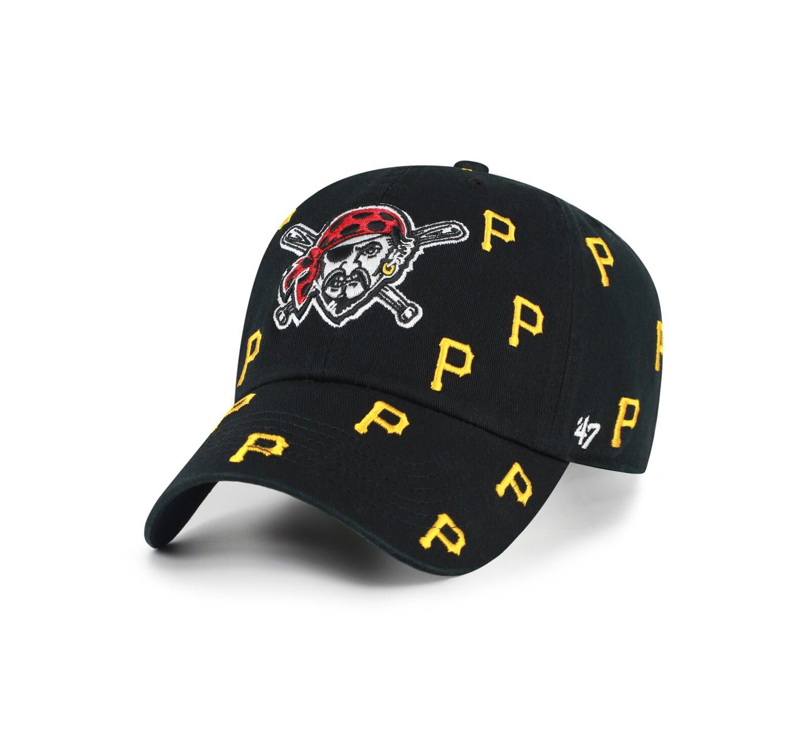 Регулируемая кепка '47 Brand Women's Black Pittsburgh Pirates Confetti Clean Up