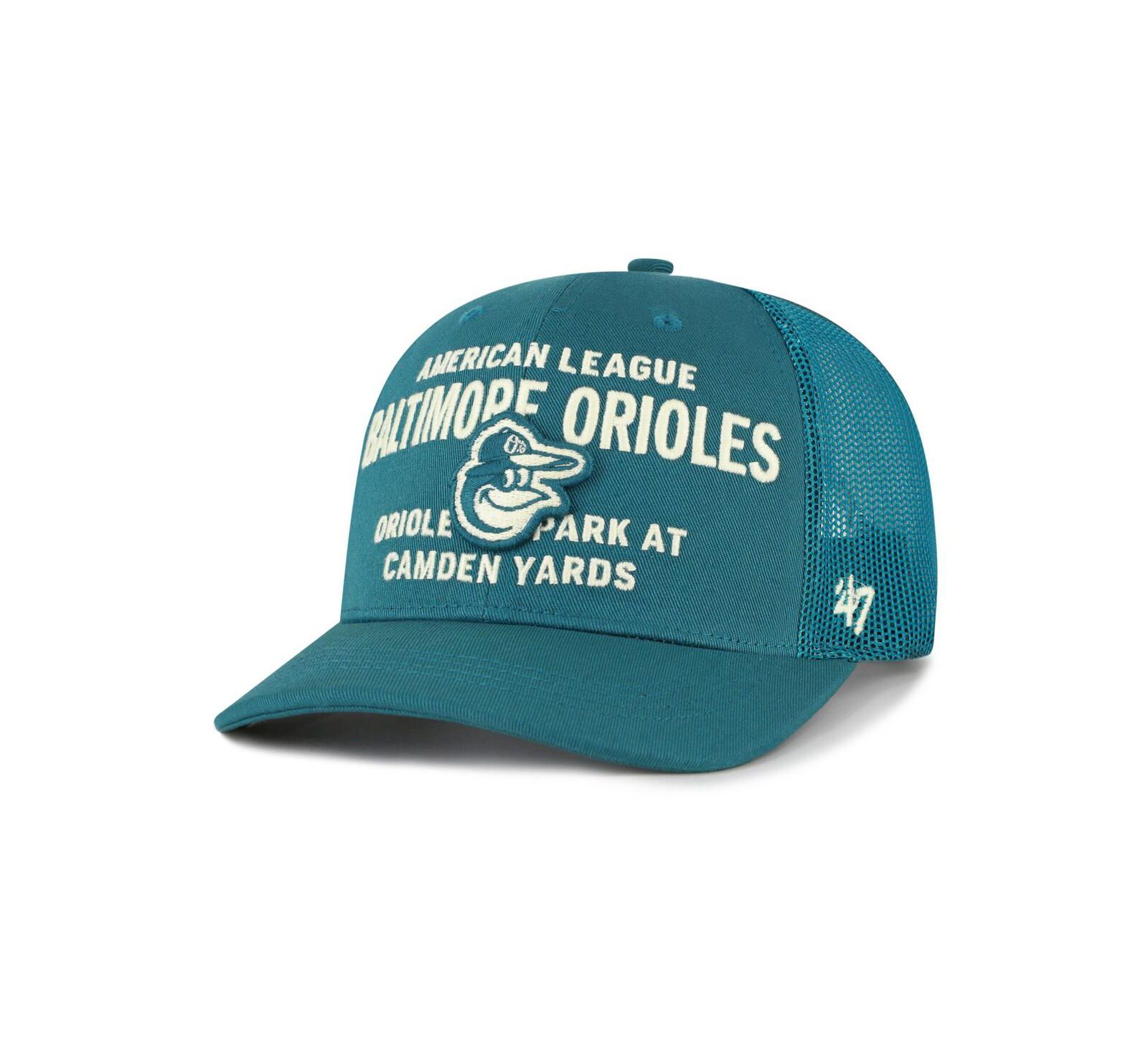 Мужская кепка '47 Brand Teal Baltimore Orioles Contemporary Hitch Adjustable Trucker