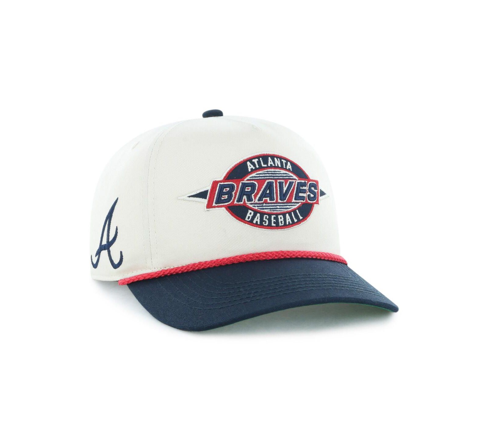 '47 Brand Men's Natural Atlanta Braves Frame Out Hitch Adjustable Hat