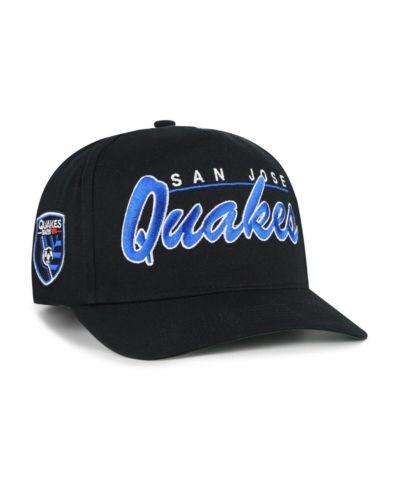 Мужская регулируемая кепка '47 Brand Black San Jose Earthquakes Brush Mark Hitch