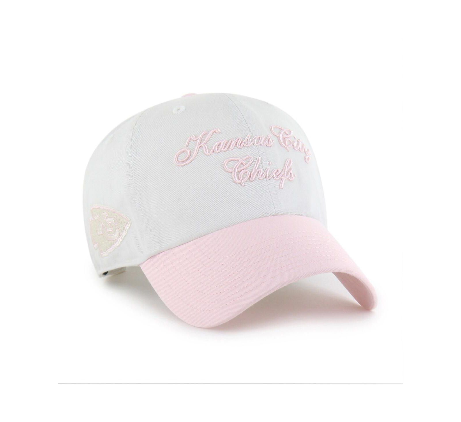 Женская регулируемая кепка '47 Brand White Kansas City Chiefs Gelato Two-Tone Clean Up
