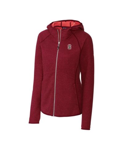 Cutter & Buck Women's Cardinal Stanford Cardinal Mainsail Hooded Full-Zip Jacket