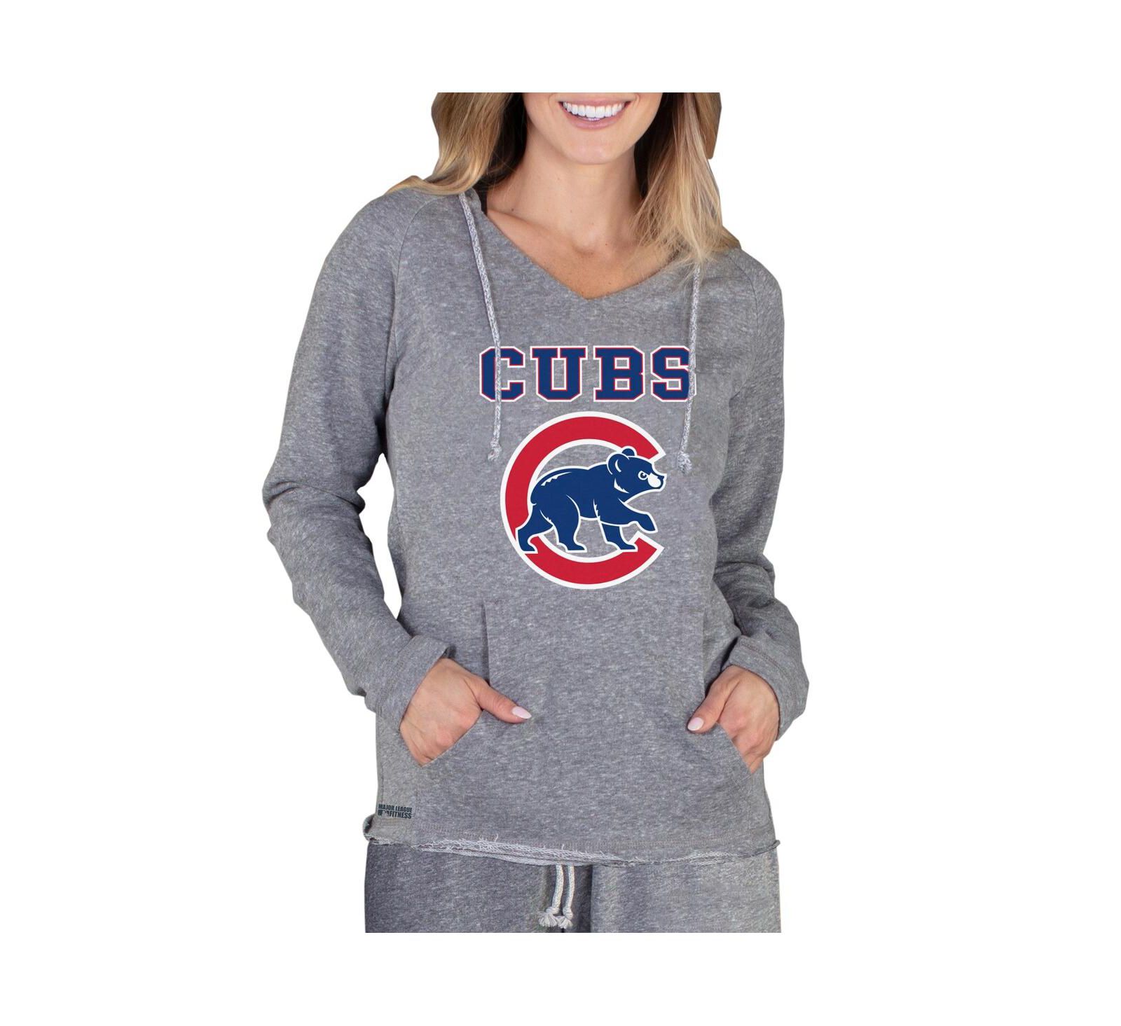 Худи Concepts Sport Women's Gray Chicago Cubs Terry Long Sleeve