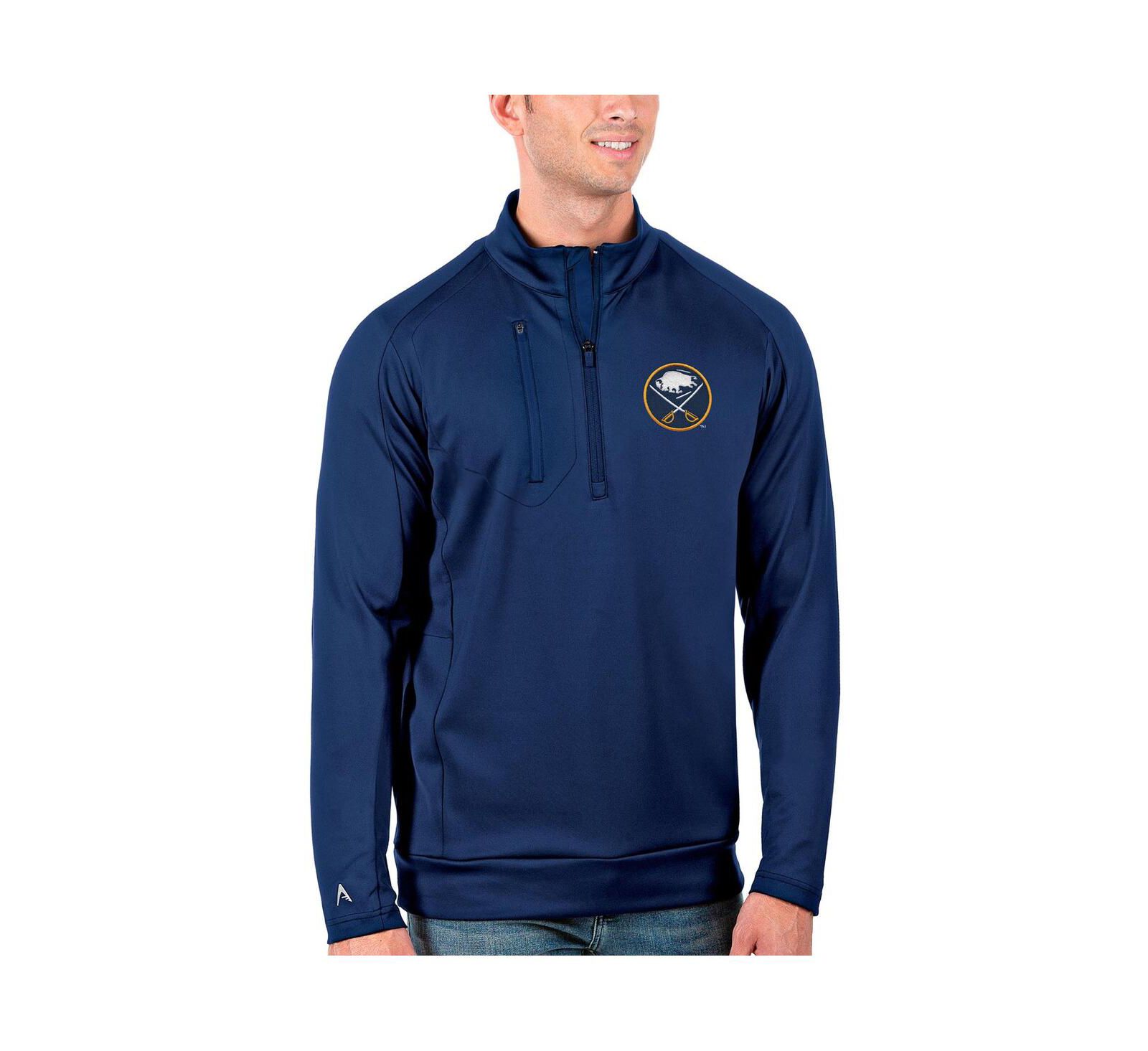 Antigua Men's Royal Buffalo Sabres Generation Quarter-Zip Pullover Jacket