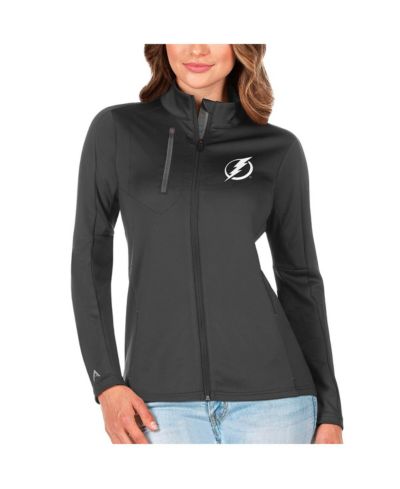 Женская куртка Antigua Charcoal/Silver Tampa Bay Lightning Generation Full-Zip