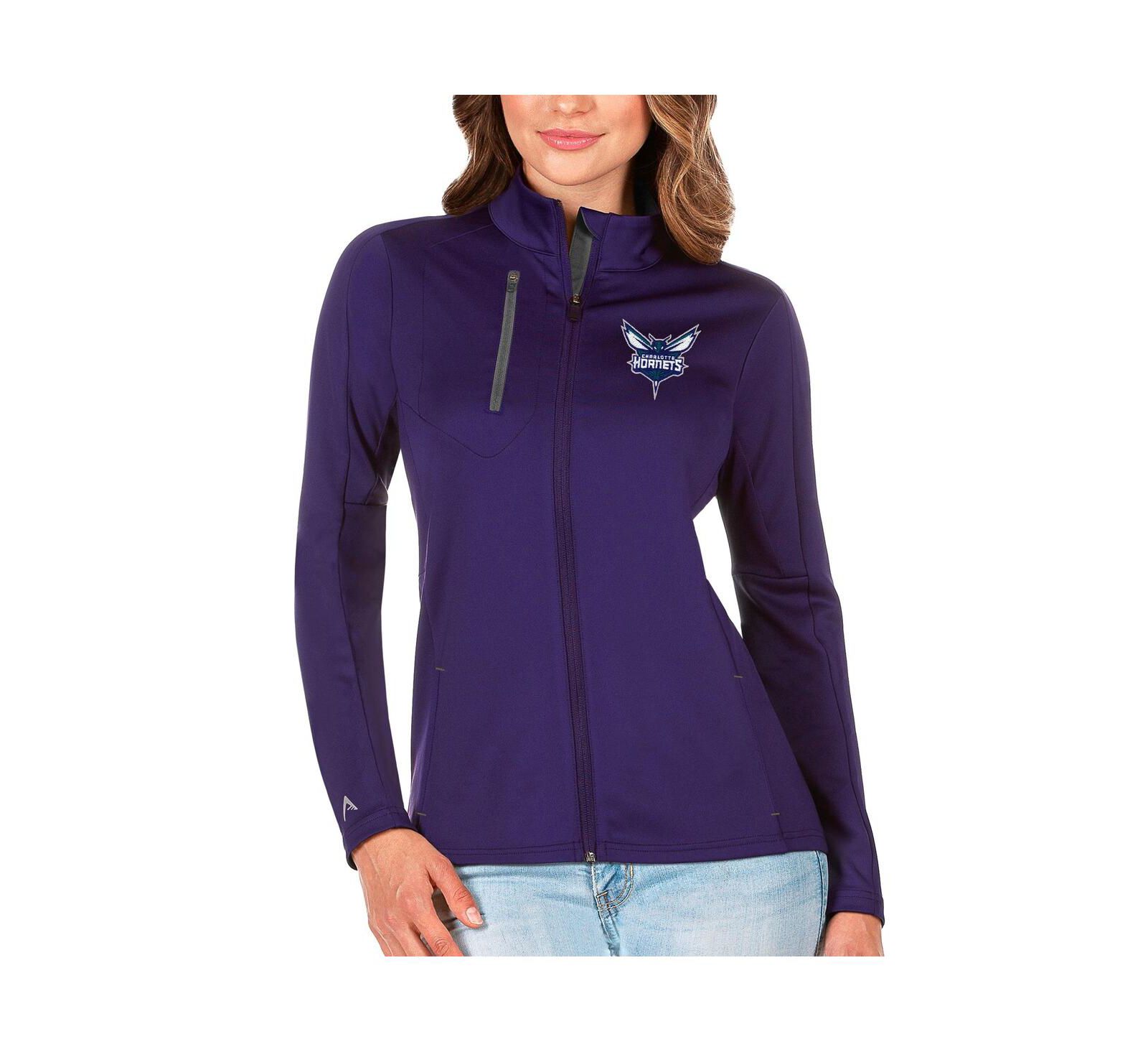 Женская куртка Antigua Charlotte Hornets Generation Full-Zip, фиолетовая