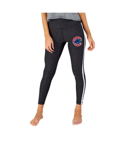 Concepts Sport Женские трикотажные леггинсы Chicago Cubs Charcoal/White