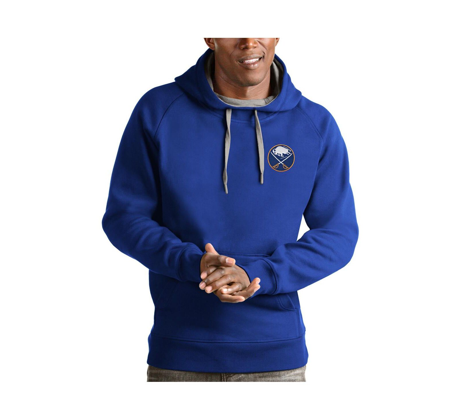 Мужское худи Antigua Royal Buffalo Sabres Victory Pullover