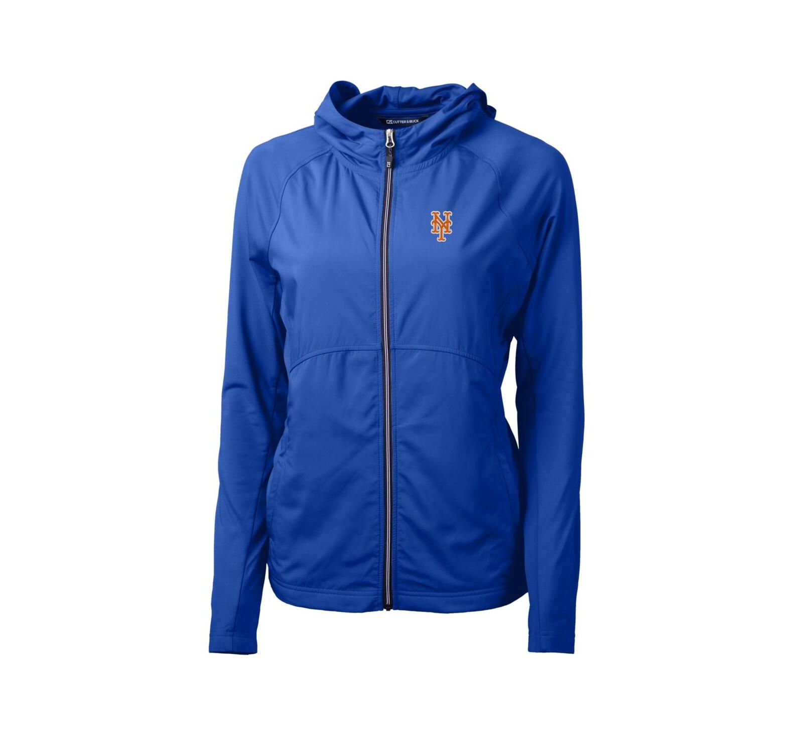Cutter & Buck Женская куртка Adapt Eco Knit с полной молнией, королевский синий New York Mets