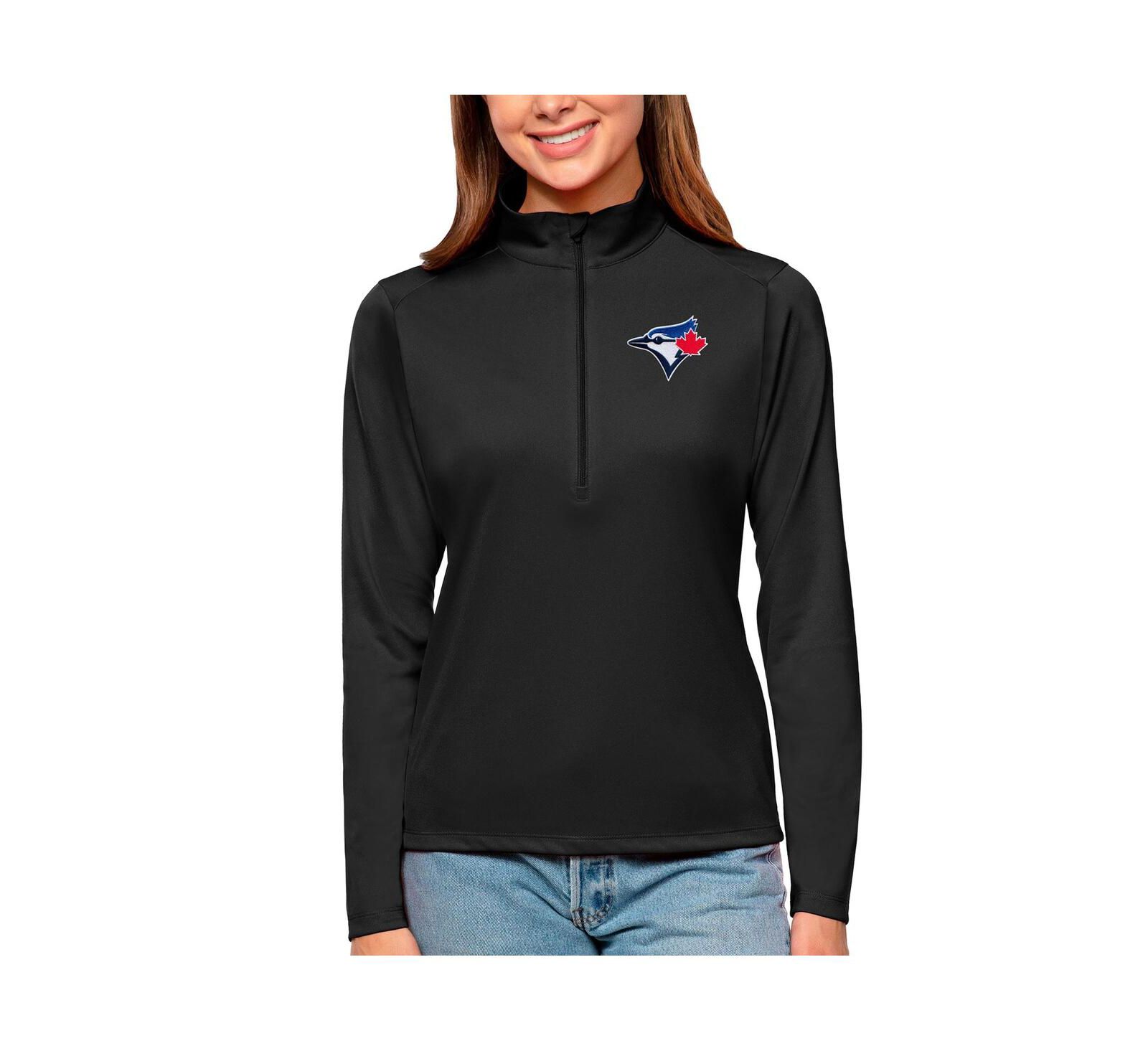 Antigua Женский джемпер Quarter-Zip Toronto Blue Jays Black