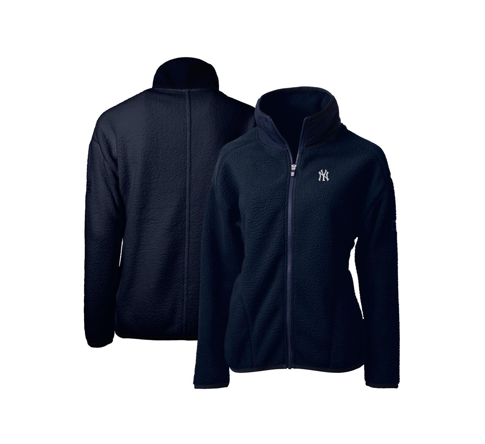 Cutter & Buck Женская куртка Cutter & Buck Cascade Eco Sherpa Fleece Full-Zip Navy New York Yankees