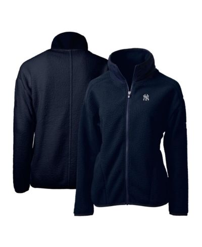 Cutter & Buck Women's Navy New York Yankees Cascade Eco Sherpa Fleece Full-Zip Jacket