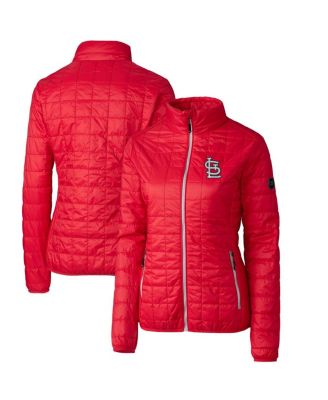 Cutter & Buck Женская пуховая куртка St. Louis Cardinals Rainier PrimaLoft Eco на молнии красного цвета