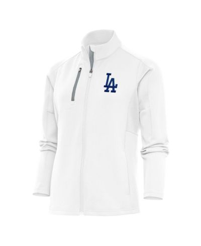 Женская куртка Antigua White Los Angeles Dodgers Logo Generation Full-Zip