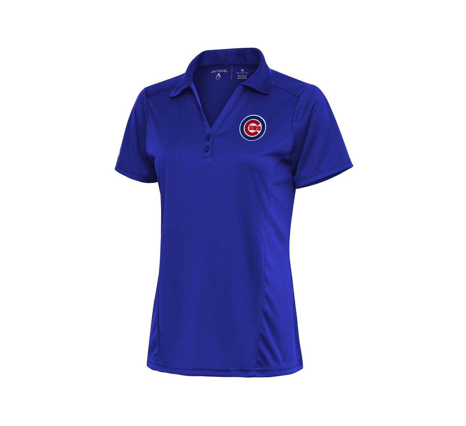 Antigua Женская рубашка-поло Chicago Cubs Logo Tribute Royal