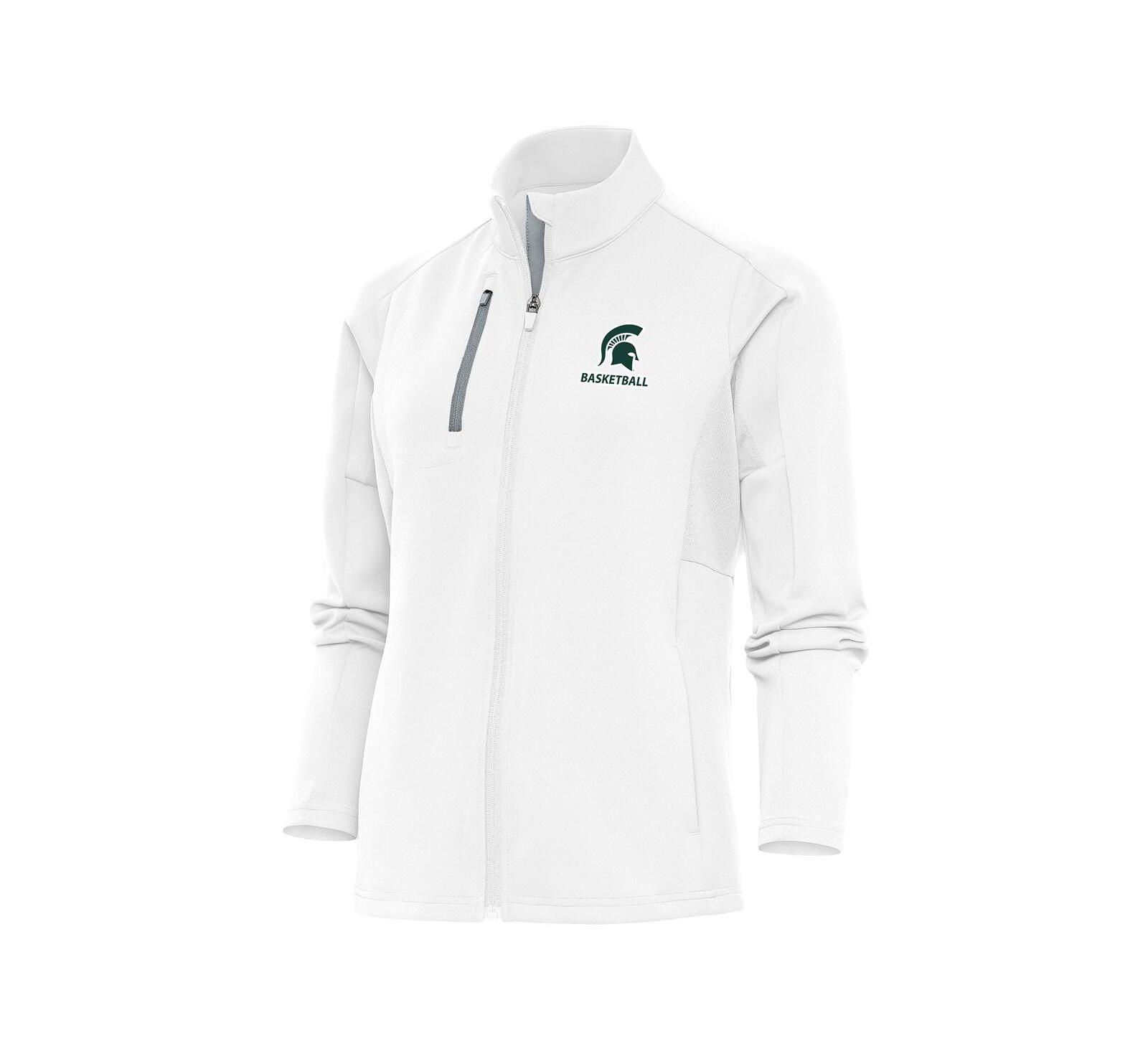 Antigua Women's White Michigan State Spartans Basketball Generation Full-Zip Jacket