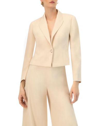 Ivonne Women's Tailored Single-Button Blazer