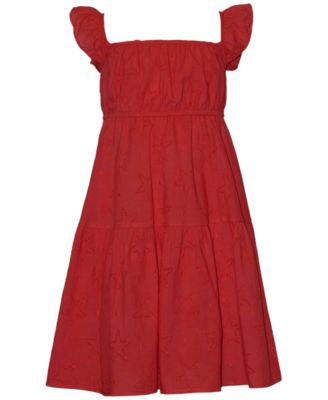 Bonnie Jean Girls' 8-16 Star Eyelet Sleeveless Dress