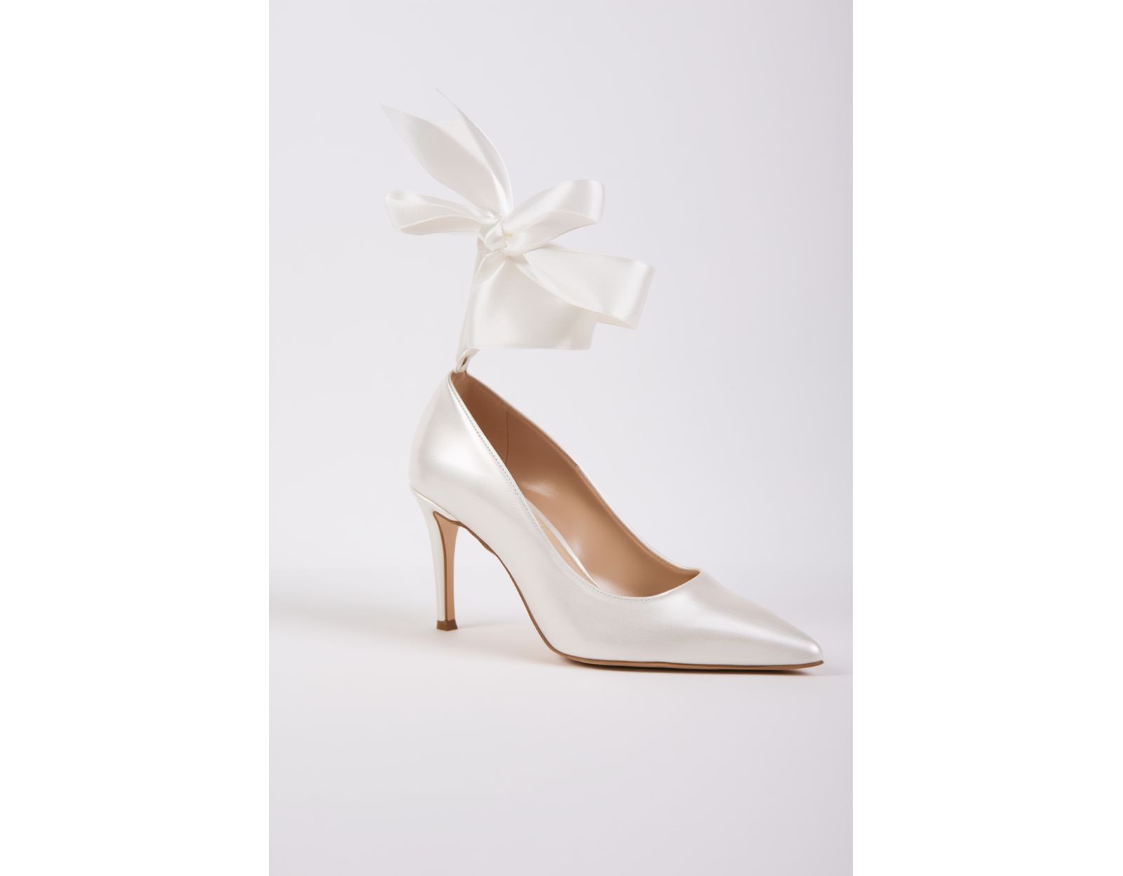 Forever and Always Shoes Women's Madelina Ankle Bow Pointed Toe Pump