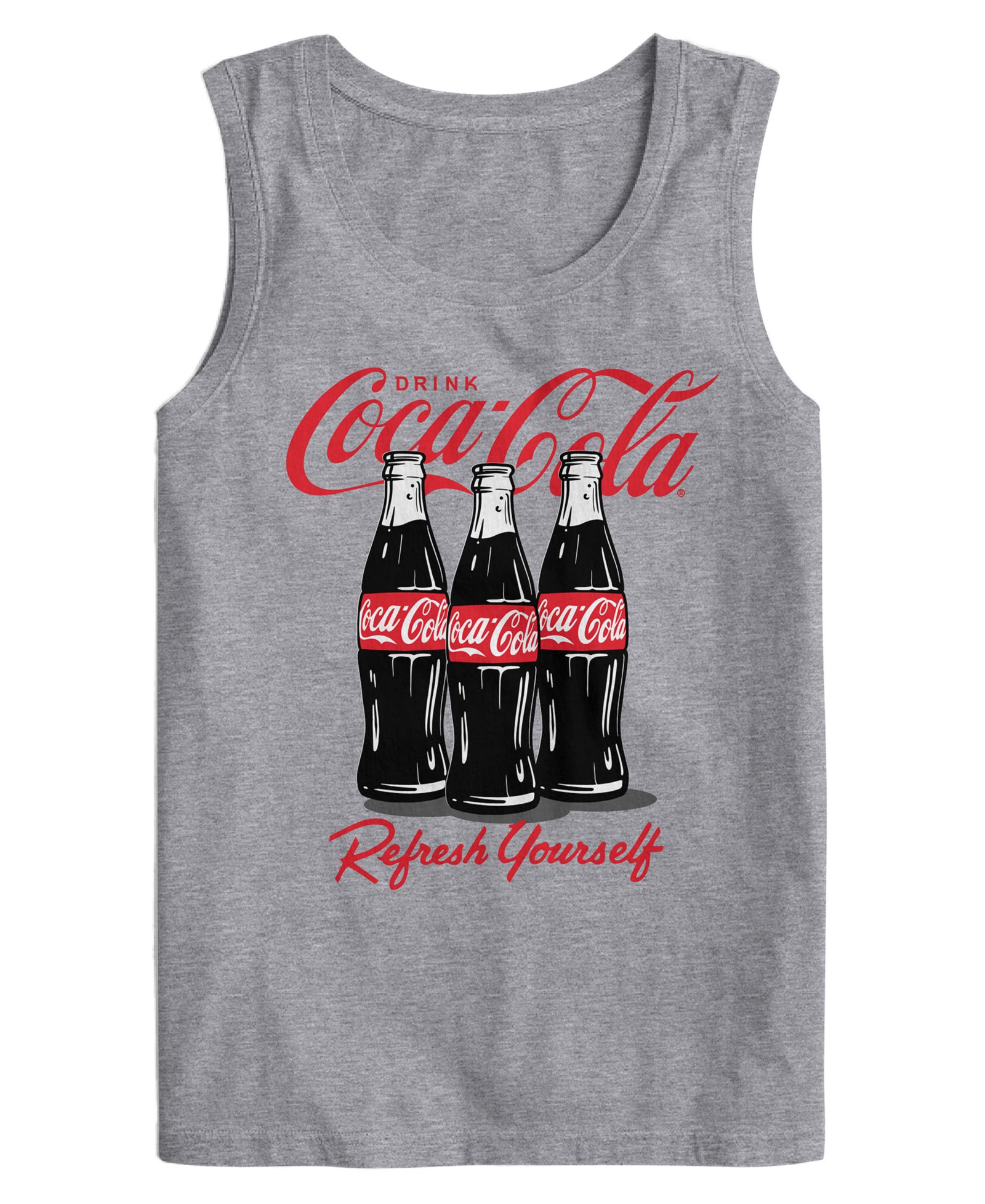 Hybrid Apparel Men's Coca Cola Refresh Yourself Sleeveless Graphic T-Shirt
