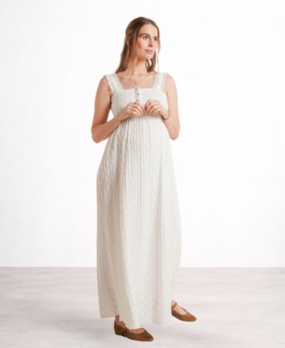 NOM Maternity Emma Maternity and Nursing Maxi Dress