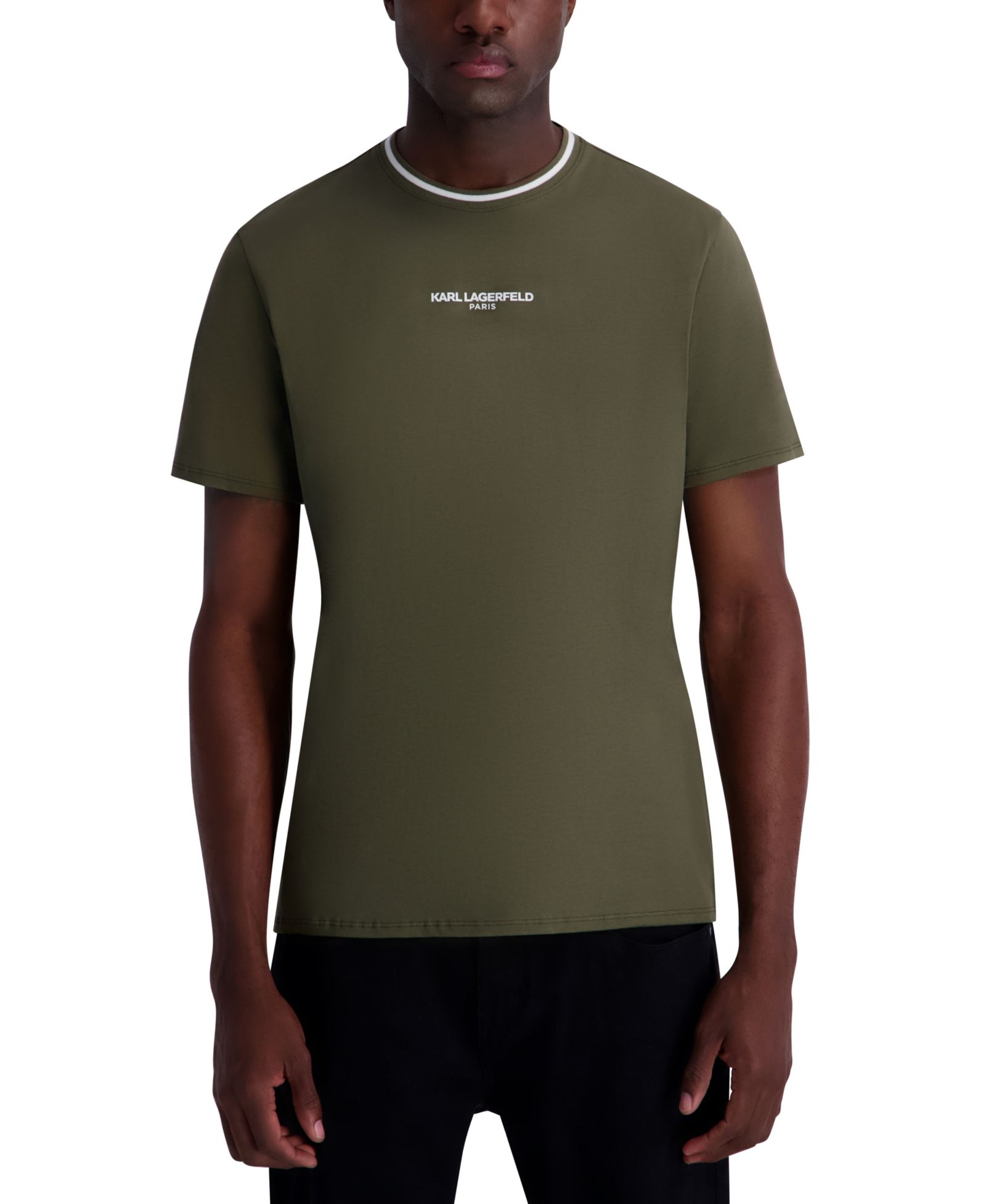 KARL LAGERFELD PARIS Men's Crewneck Short-Sleeve T-Shirt