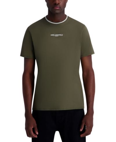 Мужская футболка KARL LAGERFELD PARIS Men's Crewneck Short-Sleeve T-Shirt